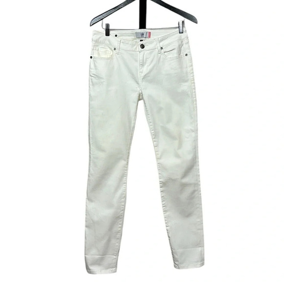 NWOT Cabi Slimmie ivory skinny/boyfriend jeans classic 5 pocket design - Picture 2 of 13